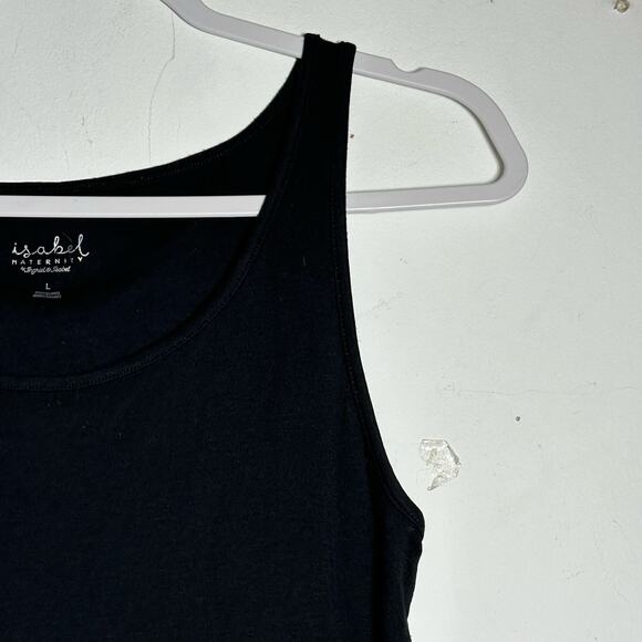 Isabel Maternity Ingrid & Isabel Black Tank Top Size L Layering FLAW - Picture 5 of 10